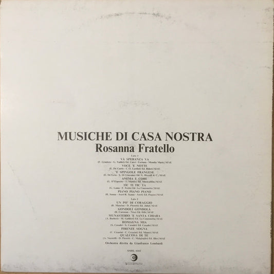 Rosanna Fratello - Musiche Di Casa Nostra
