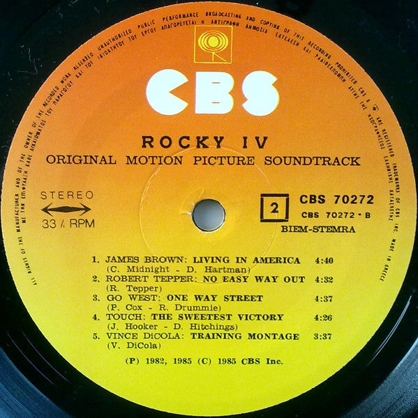 Various - Rocky IV (Original Motion Picture Soundtrack)