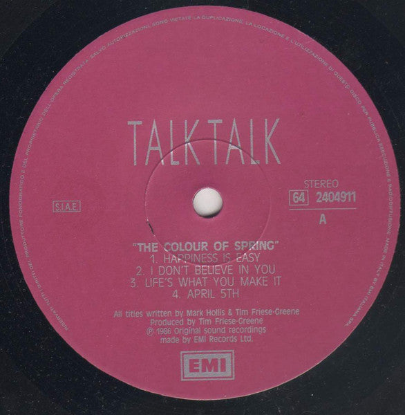 Talk Talk - The Colour Of Spring