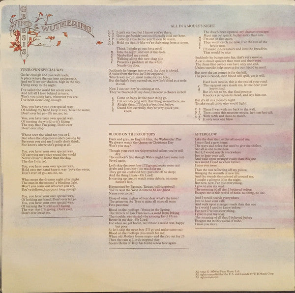 Genesis - Wind & Wuthering