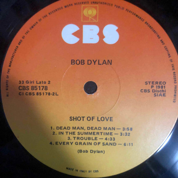Bob Dylan - Shot Of Love