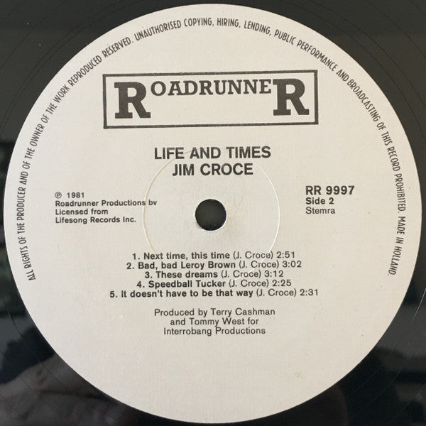 Jim Croce - Life And Times