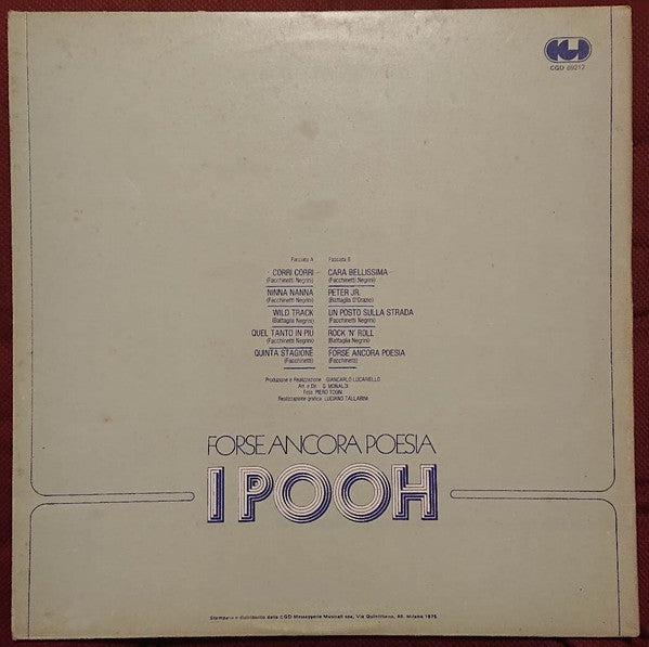 Pooh - Forse Ancora Poesia