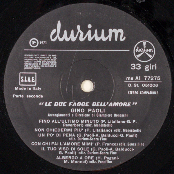 Gino Paoli - Le Due Facce Dell'Amore