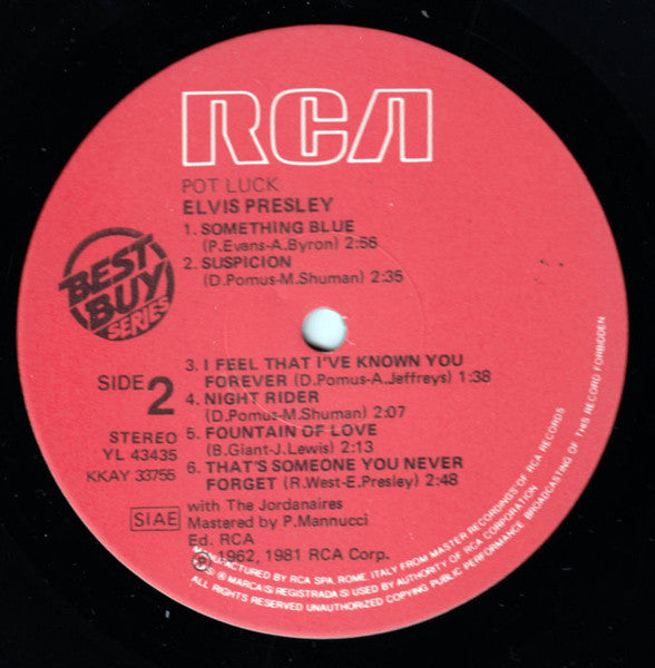 Elvis Presley - Pot Luck