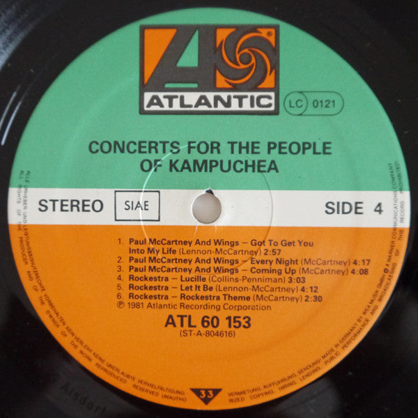 Various - Concerts For The People Of Kampuchea