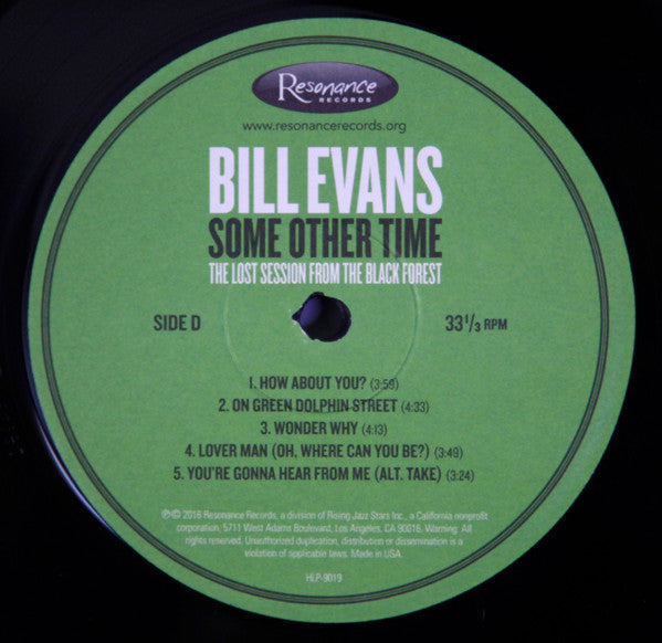 Bill Evans - Some Other Time (The Lost Session From The Black Forest)