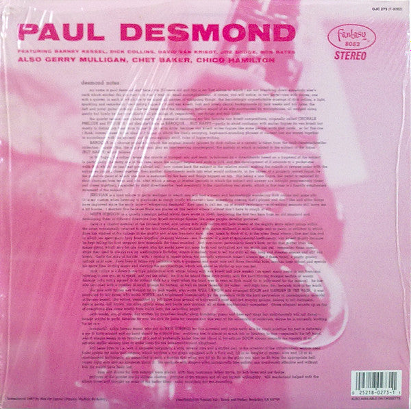 Gerry Mulligan Quartet - Gerry Mulligan/Paul Desmond