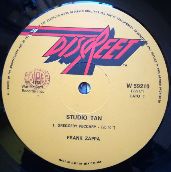 Frank Zappa - Studio Tan