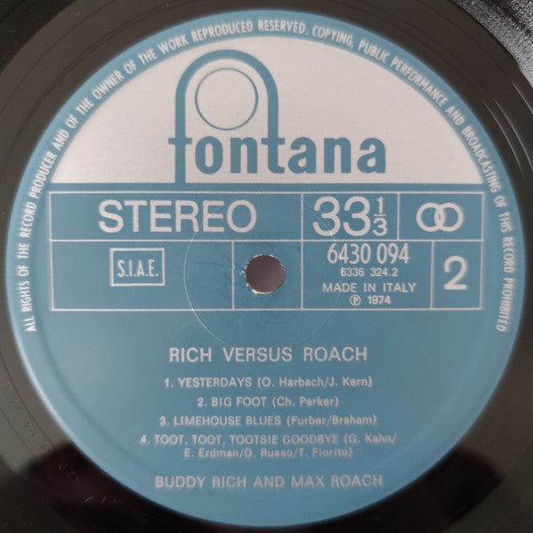 Buddy Rich - Rich Versus Roach