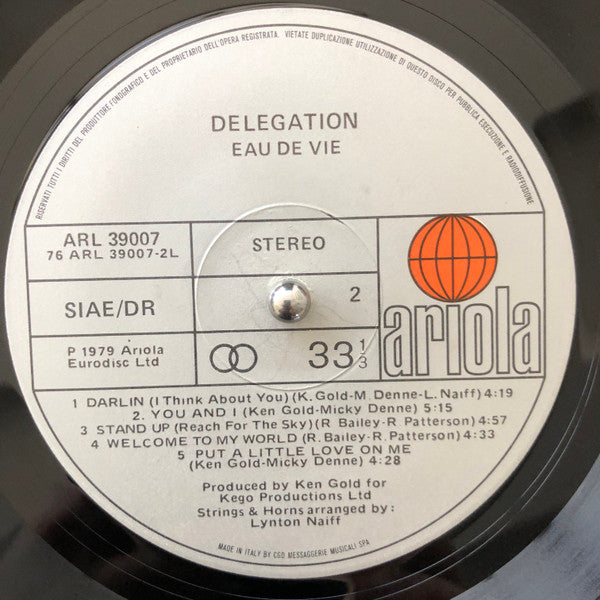 Delegation - Eau De Vie