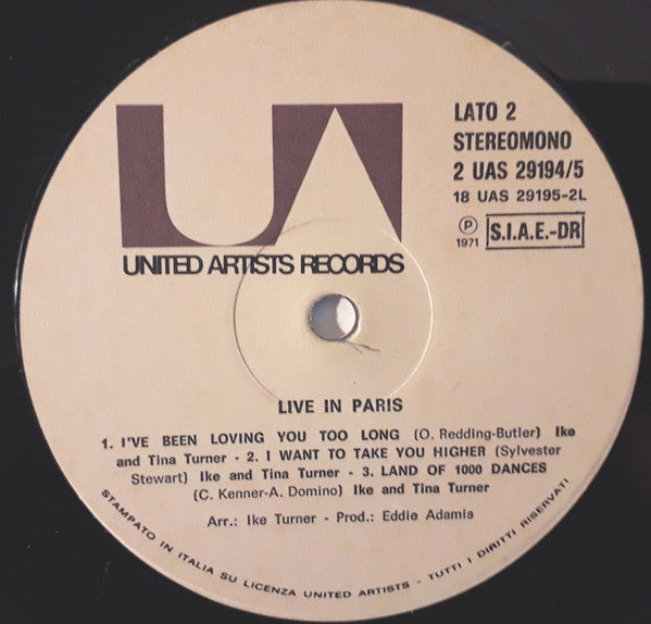Ike & Tina Turner - Live In Paris