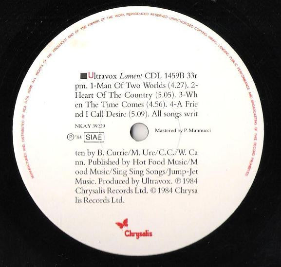 Ultravox - Lament