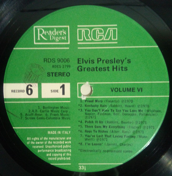 Elvis Presley - Elvis Presley's Greatest Hits (box)