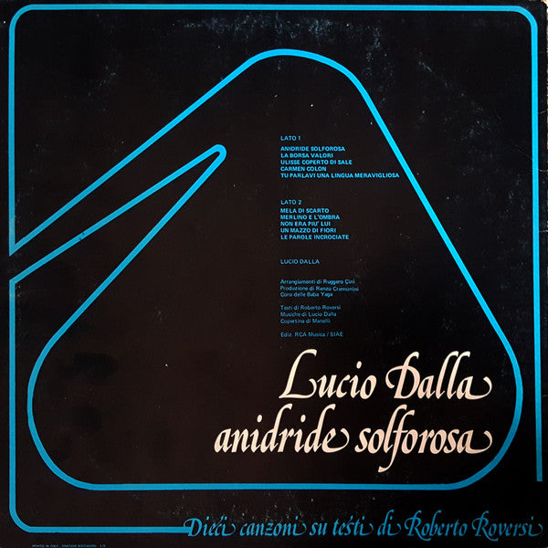 Lucio Dalla - Anidride Solforosa