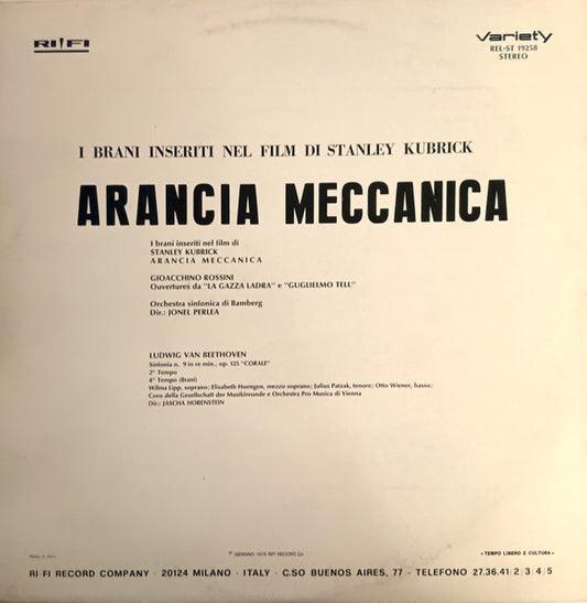Bamberger Symphoniker - Arancia Meccanica I Brani Inseriti Nel Film Di Stanley Kubrick