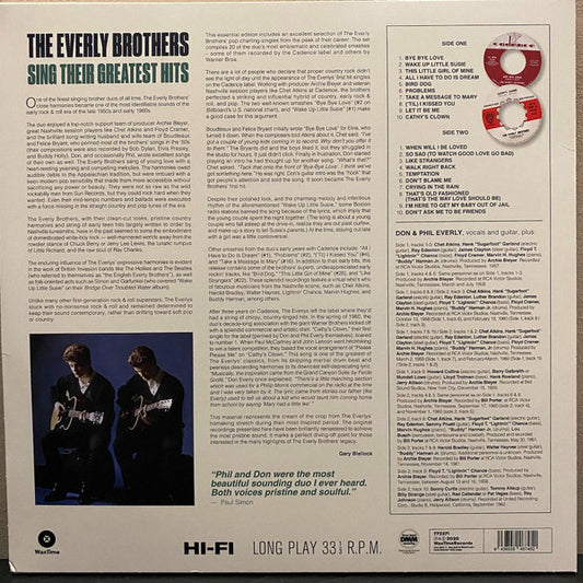 Everly Brothers - Sing Their Greatest Hits (nuovo)
