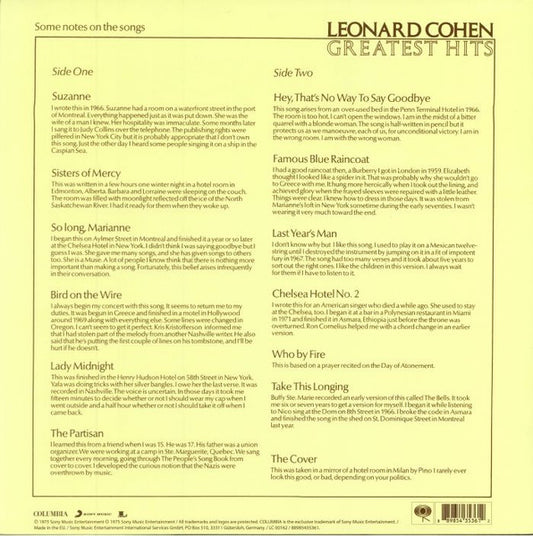 Leonard Cohen - Greatest Hits