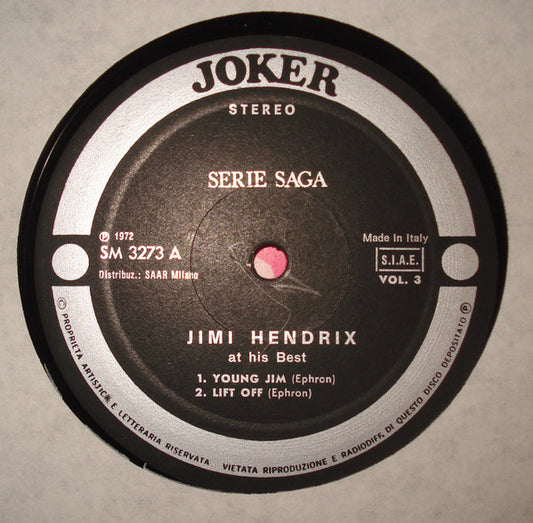 Jimi Hendrix - Jimi Hendrix At His Best (Volume 3)
