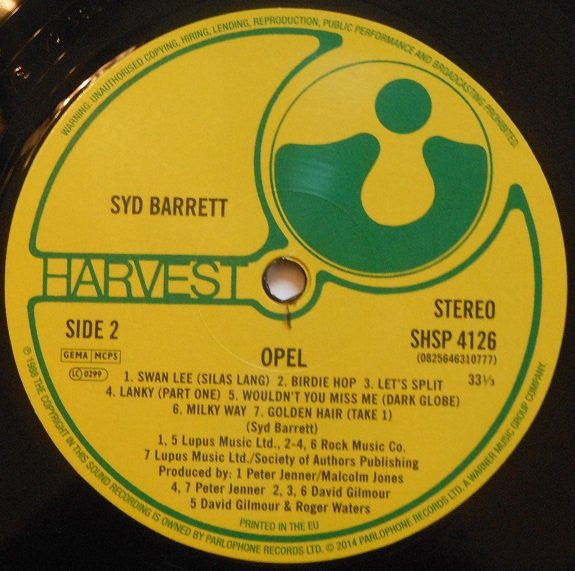 Syd Barrett - Opel (nuovo)