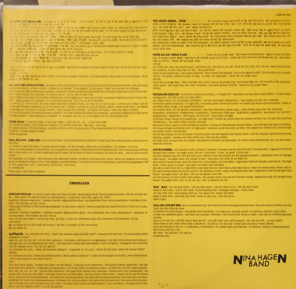 Nina Hagen Band - Unbehagen