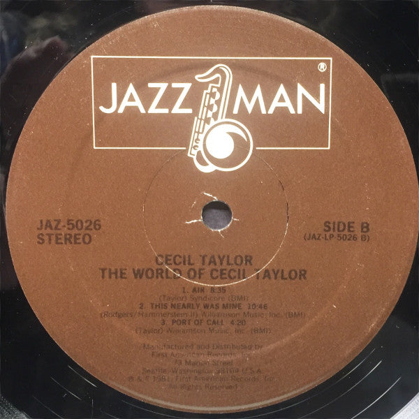Cecil Taylor - The World Of Cecil Taylor