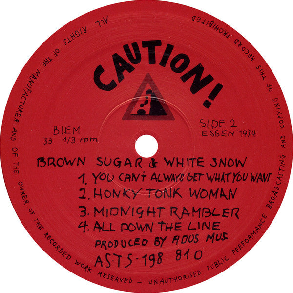 The Rolling Stones - Brown Sugar & White Snow (unofficial)