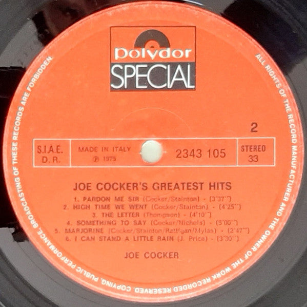 Joe Cocker - Joe Cocker's Greatest Hits
