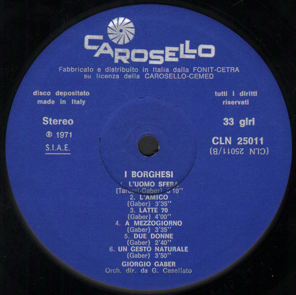 Giorgio Gaber - I Borghesi