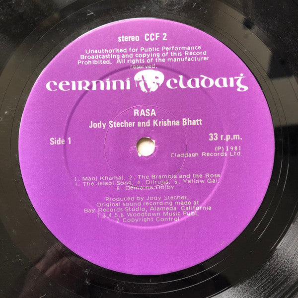 Jody Stecher & Krishna Bhatt – Rasa