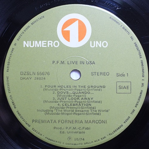 Premiata Forneria Marconi - Live In U.S.A.