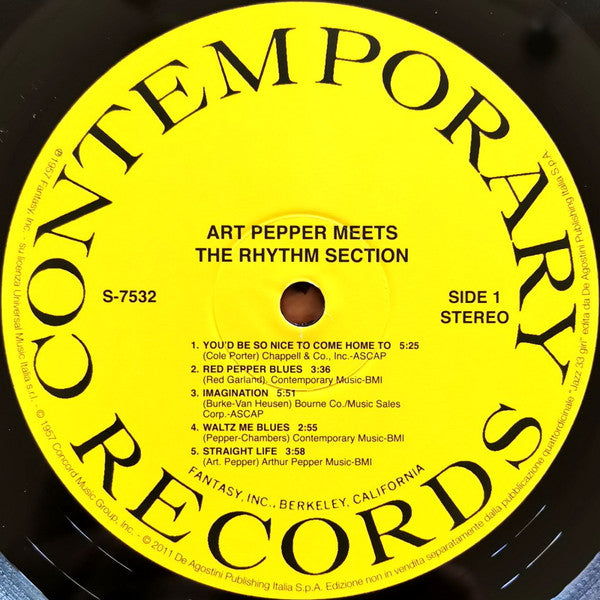 Art Pepper - Art Pepper Meets The Rhythm Section