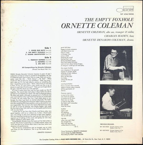 Ornette Coleman - The Empty Foxhole