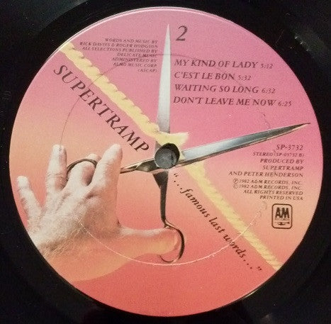 Supertramp - "...Famous Last Words..."