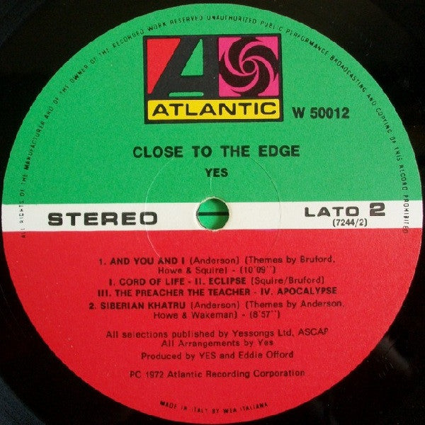 Yes - Close To The Edge