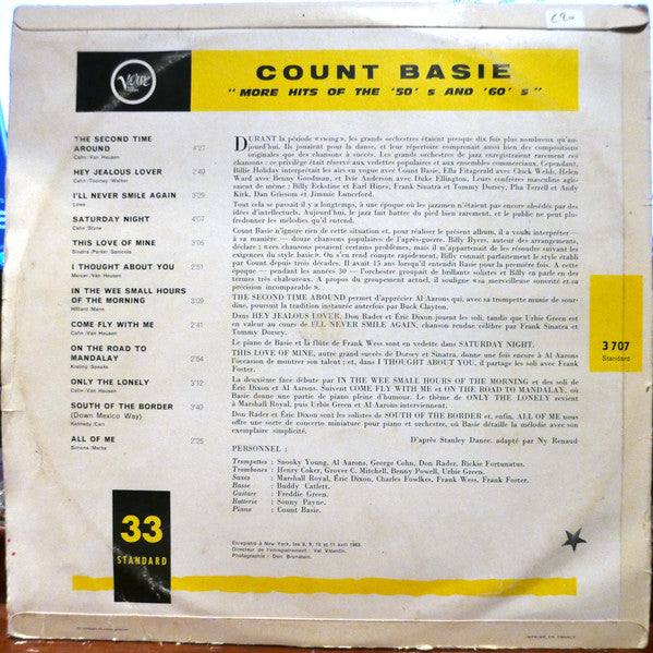 Count Basie - More Hits Of The '50's And '60's