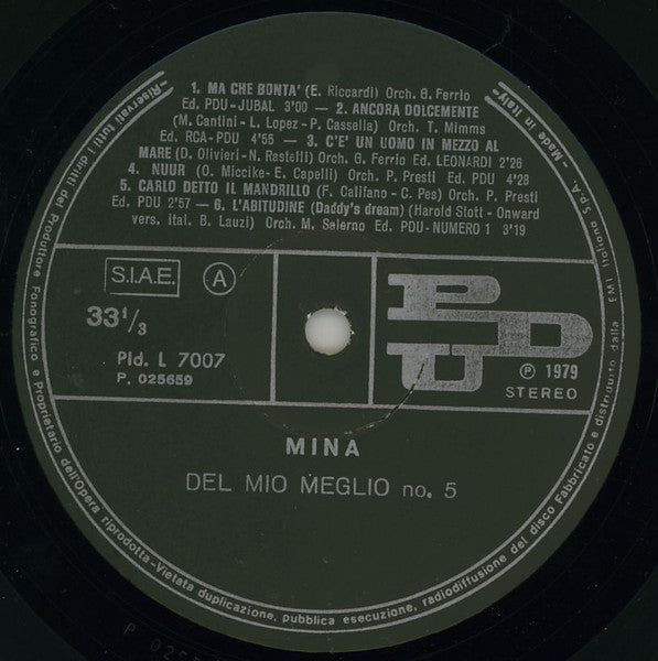 Mina - ...Del Mio Meglio N.5