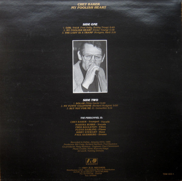 Chet Baker - My Foolish Heart
