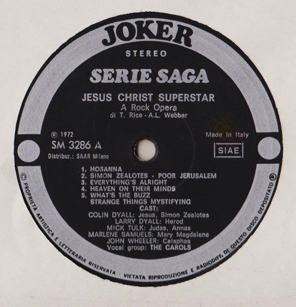 Tim Rice - Jesus Christ Superstar - A Rock Opera