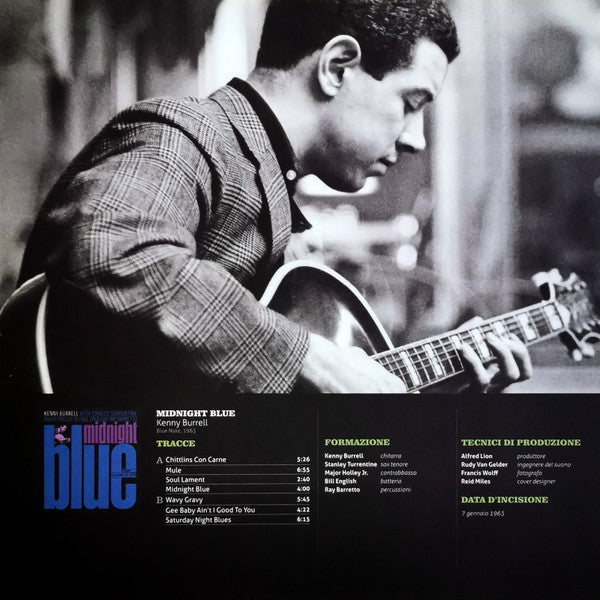 Kenny Burrell With Stanley Turrentine / Major Holley Jr / Bill English / Ray Barretto – Midnight Blue