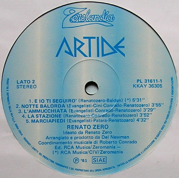 Renato Zero - Artide Antartide