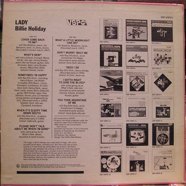 Billie Holiday - Lady