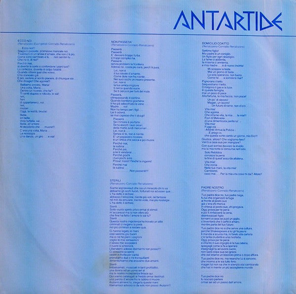 Renato Zero - Artide Antartide