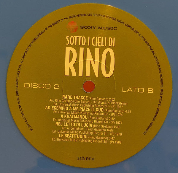 Rino Gaetano - Sotto I Cieli Di Rino