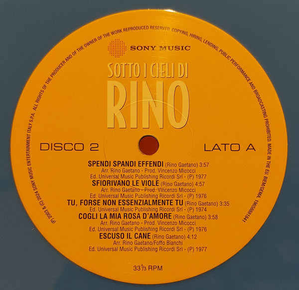 Rino Gaetano - Sotto I Cieli Di Rino