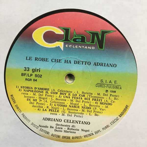 Adriano Celentano - Le Robe Che Ha Detto Adriano