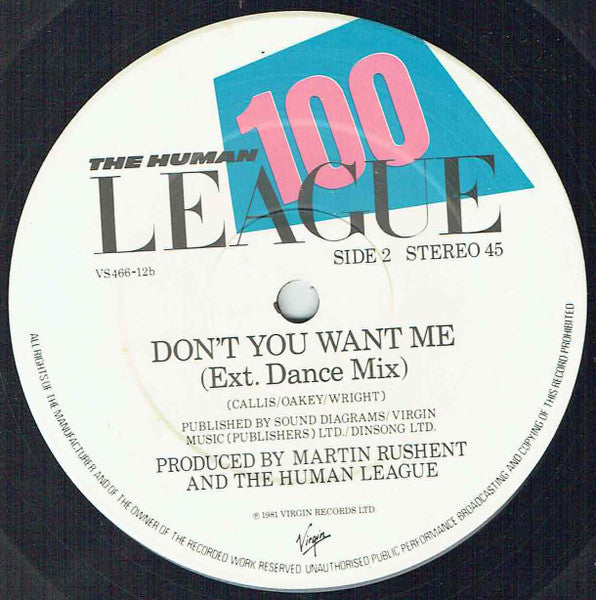 The Human League - Don't You Want Me