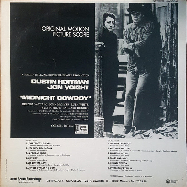Various - Un Uomo Da Marciapiede (Midnight Cowboy)