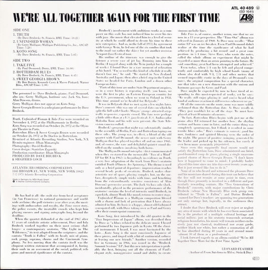 Dave Brubeck - We're All Together Again For The First Time