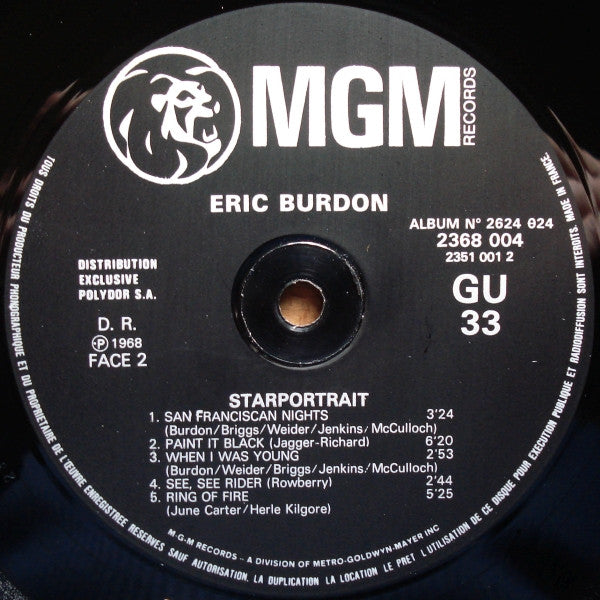 Eric Burdon - Starportrait
